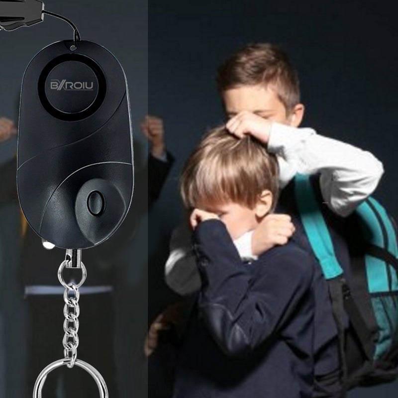 BXROIU Personal Alarm Siren Emergency Self Defense Security with LED Lights Safety Alarm for Women Kids and Elders (Rose Gold + Black) - Image 5